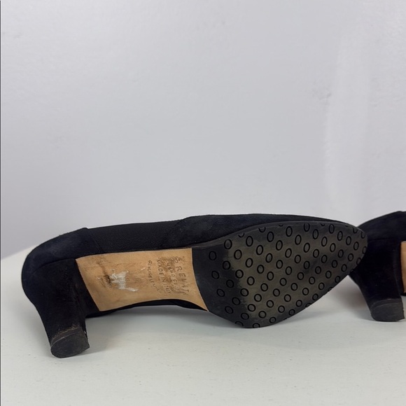 Vintage Prevata Black Suede with Bow 3” Heels - Picture 8 of 11